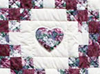 Irish Chain with Hearts Quilt